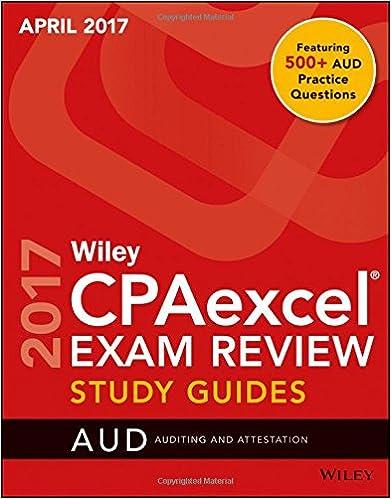 wiley cpaexcel exam review study guide auditing and attestation 2017 1st edition wiley 1119369371,