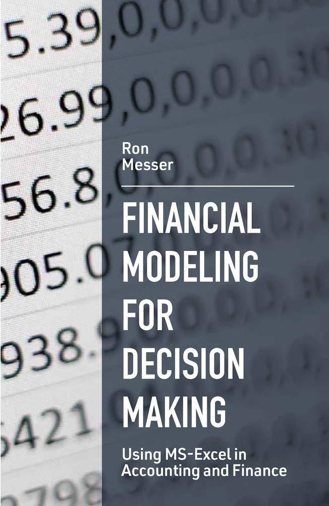 Financial Modeling For Decision Making Using Ms-Excel In Accounting And Finance