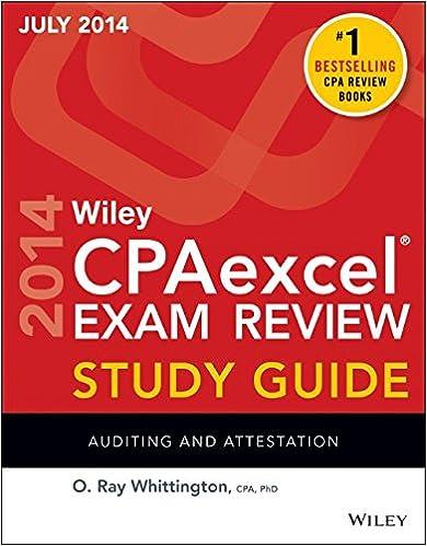 wiley cpa excel exam review study guide auditing and attestation 2014 12th edition o. ray whittington