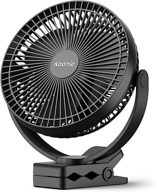 koonie 10000mah rechargeable portable fan for office desk wh110 koonie b08866rdyk