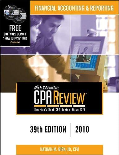 financial accounting and reporting bisk education cpa review 2010 39th edition nathan m. bisk 1579617336,