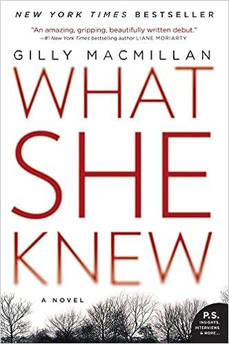 what she knew a novel  gilly macmillan 0062413864, 978-0062413864