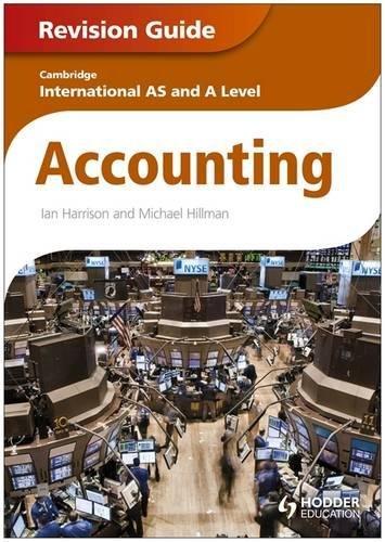 Cambridge International As And A Level Accounting Revision Guide