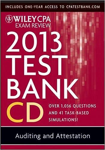 wiley cpa exam review test bank cd over 1036 questions and 41 task based simulations auditing and attestation