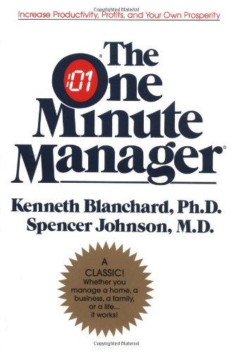 the one minute manager 1st edition kenneth h. blanchard, spencer johnson 0688014291, 978-0688014292