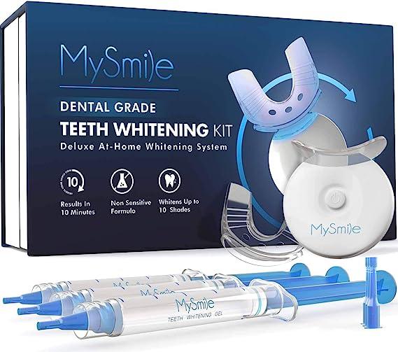 mysmile teeth whitening kit with led light  mysmile b08wxf5tx8