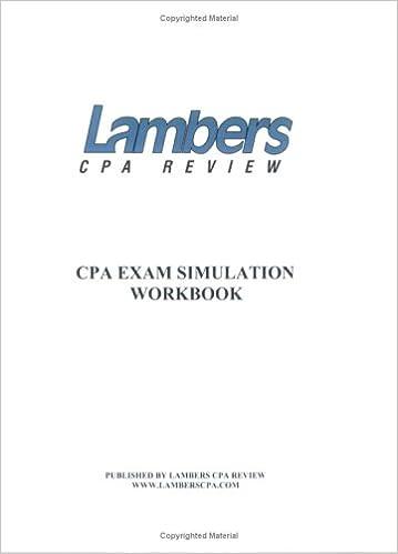 Lambers CPA Review CPA Exam Simulation Workbook