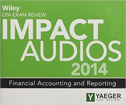 Wiley CPA Exam Review Impact Audios 2014 Financial Accounting And Reporting