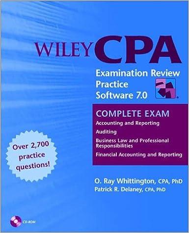 wiley cpa examination review practice software 7.0 complete exam over 2700 practice questions 1st edition