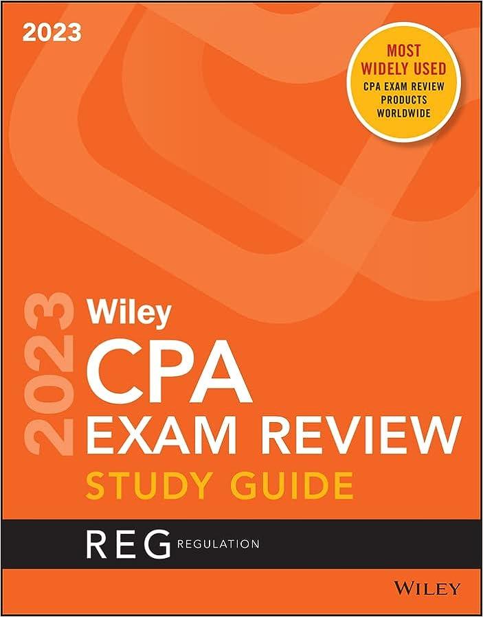 wiley cpa exam study 2023 study guide regulation 1st edition wiley 1394155638, 978-1394155637