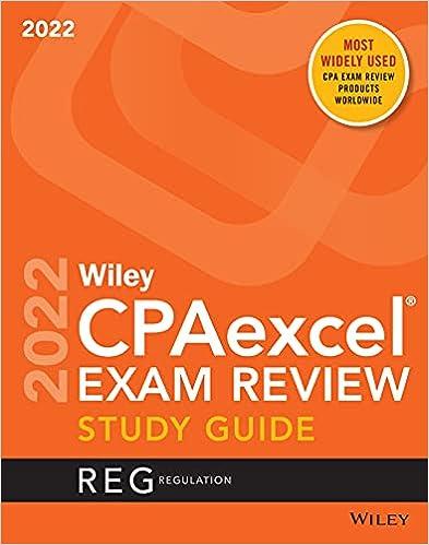 wileys cpa excel exam review study guide regulation 2022 2022 edition wiley 1119848288, 978-1119848288