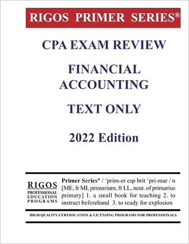 rigos primer series cpa exam review financial accounting text only 2022 2022 edition james j. rigos