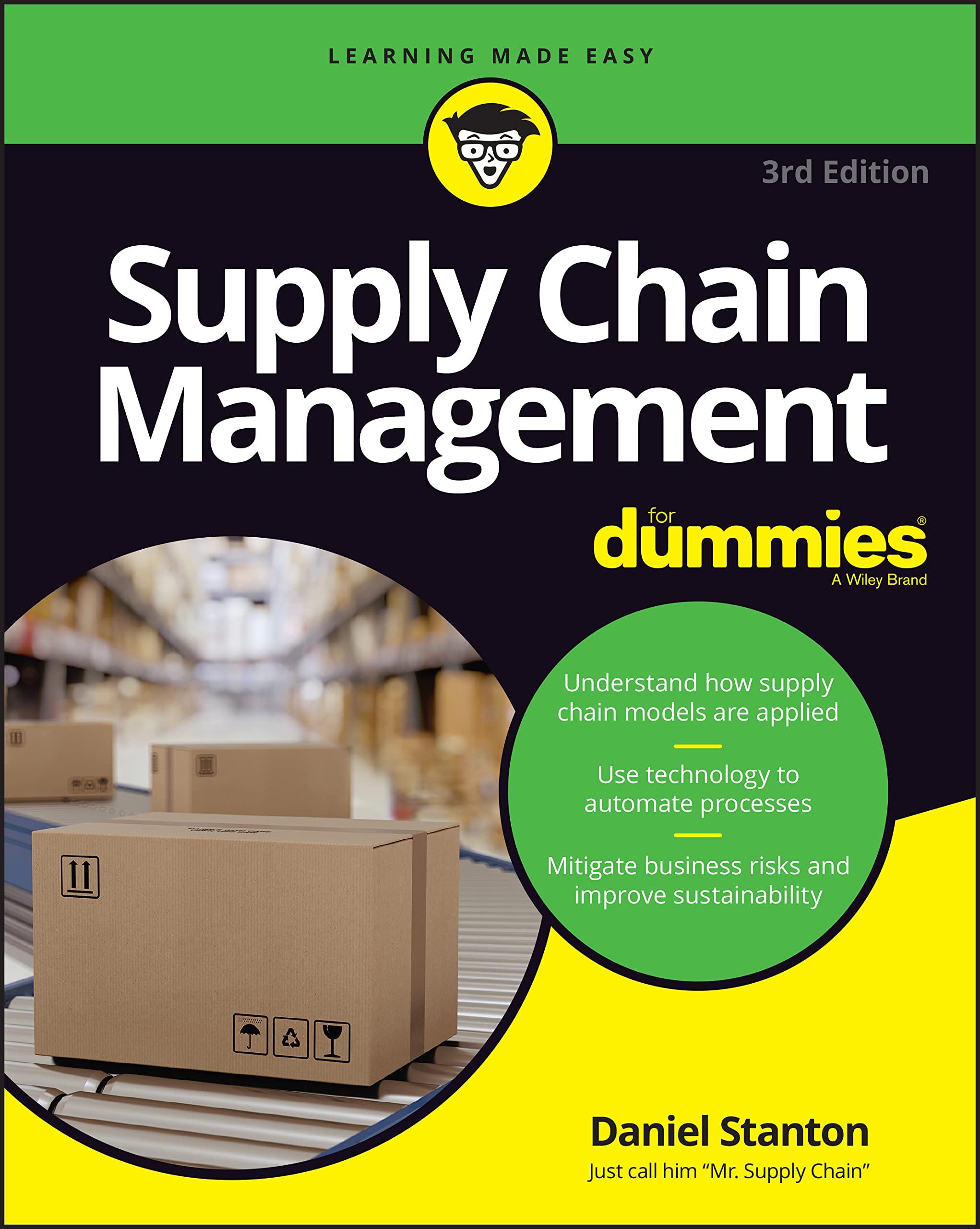 supply chain management for dummies 3rd edition daniel stanton 1394154569, 978-1394154562