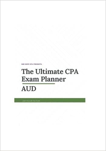 the ultimate cpa exam planner aud 1st edition one dope cpa b09rv3dl8b, 979-8411724974
