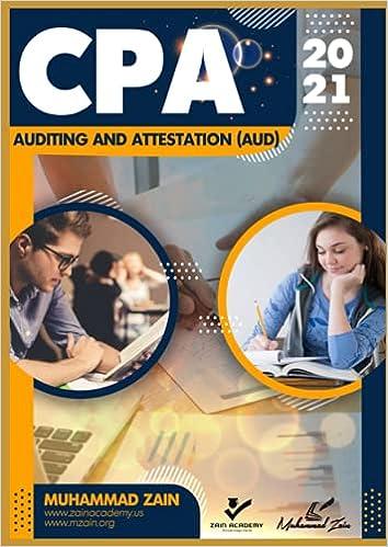 cpa auditing and attestation 2021 2021 edition muhammad zain b09b1tynyy, 979-8542912332