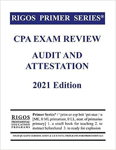 rigos primer series cpa exam review audit and attestation 2021 2021 edition james j. rigos b08qbpt6rb,