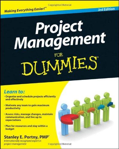 project management for dummies 3rd edition stanley e. portny 0470574526, 978-0470574522