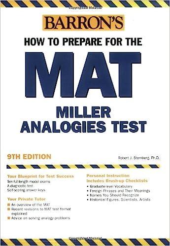 barrons how to prepare for the mat miller analogies test 9th edition robert j. sternberg 0764123815,