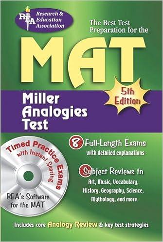 the best test preparation for the miller analogy test 5th edition editors of rea, heather craven, marc davis,