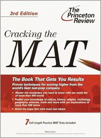 cracking the mat the book that gets you results proven techniques for scoring higher from the world best test