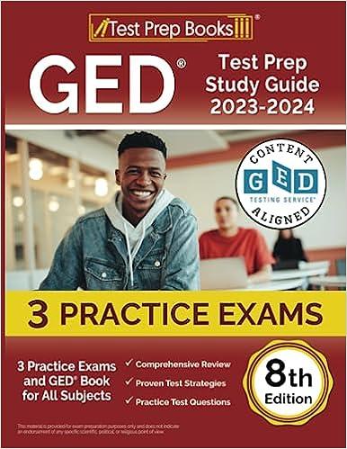 ged test prep study guide 2023-2024 2023 edition joshua rueda 1637758189, 978-1637758182
