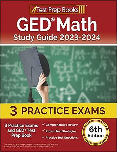 ged math study guide 2023-2024 6th edition joshua rueda 1637759894, 978-1637759899