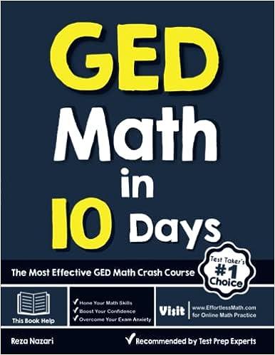ged math in 10 days: the most effective ged math crash course 1st edition reza nazari 1646122534,