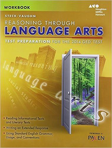 reasoning through language arts test preparation for the 2014 ged test 1st edition steck-vaughn 0544274318,