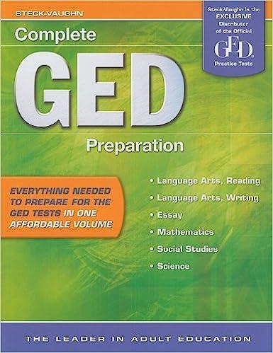 complete ged preparation 2nd edition steck-vaughn 141905399x, 978-1419053993