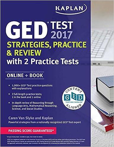 ged test 2017 strategies practice and review 2017 edition caren van slyke 1506209270, 978-1506209272