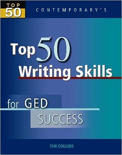 top 50 writing skills for ged success 1st edition tim collins 0077044789, 978-0077044787