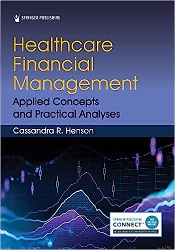 healthcare financial management applied concepts and practical analyses 1st edition cassandra r. henson