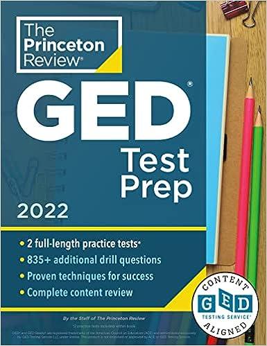 the princeton review ged test prep 2022 2022 edition the princeton review 0525570497, 978-0525570493