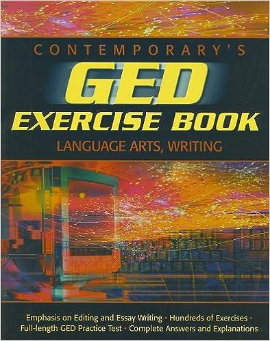contemporarys ged exercise book language arts writing 1st edition ellen carley frechette, tim collins
