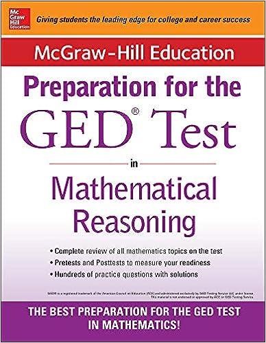 preparations for the ged test in mathematical reasoning 2nd edition mcgraw hill 0071840389, 978-0071840385