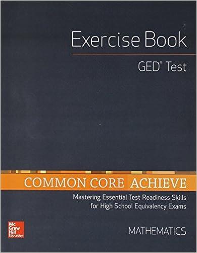 exercise book ged test common core achieve mathematics 1st edition contemporary 0021355681, 978-0021355686