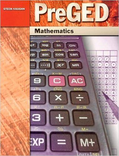 pre ged mathematics 1st edition steck-vaughn 0739866982, 978-0739866986