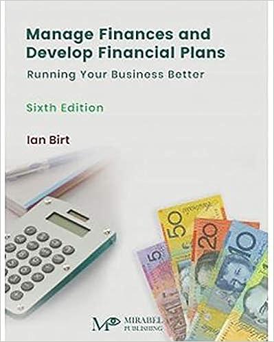 manage finances and develop financial plans running your business better 6th edition ian birt 1925716368,