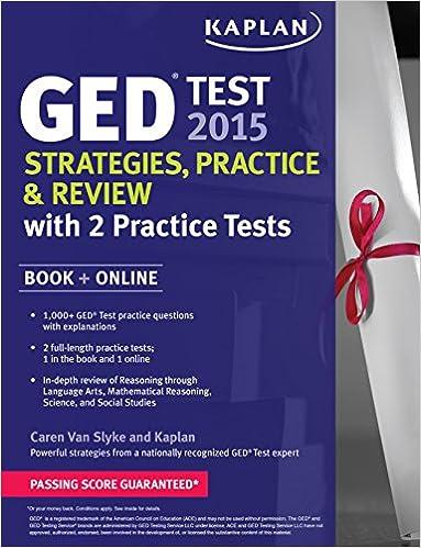ged test 2015 strategies practice and review 12th edition caren van slyke 1618658875, 978-1618658876
