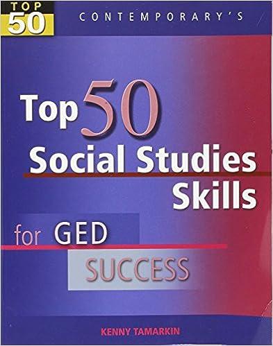 top 50 social studies skills for ged success 1st edition robert mitchell 0077044738, 978-0077044732