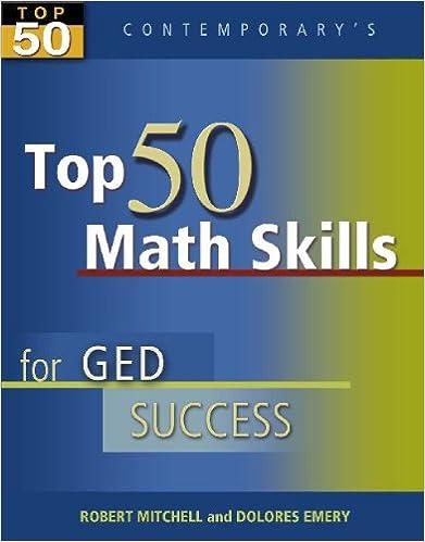 top 50 math skills for ged success 1st edition robert (bob) mitchell 0072973838, 978-0072973839
