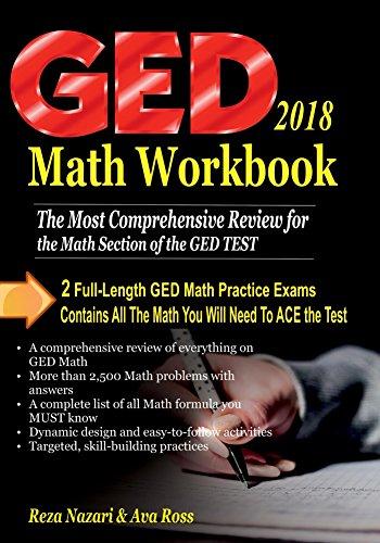 ged math workbook 2018 the most comprehensive review for the math section of the ged test 2018 edition reza