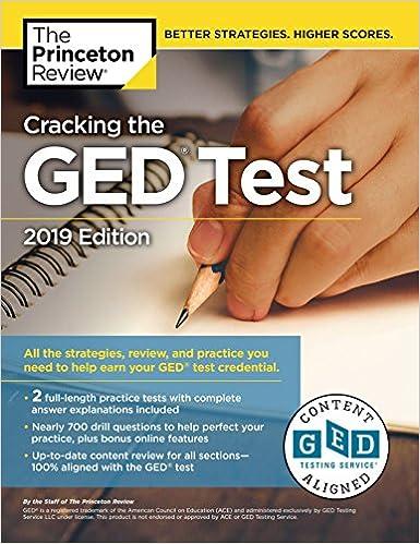 cracking the ged test all the strategies review and practice you need to help earn ged test credential 2019