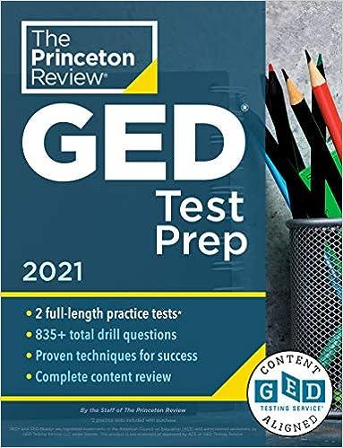 princeton review ged test prep 2021 2021 edition the princeton review 0525569391, 978-0525569398