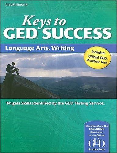 keys to ged success language arts writing 1st edition steck-vaughn 1419053485, 978-1419053481