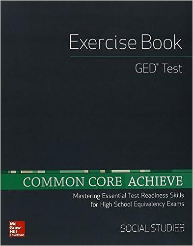 exercise book ged test common core achieve social studies 1st edition contemporary 0021355738, 978-0021355730