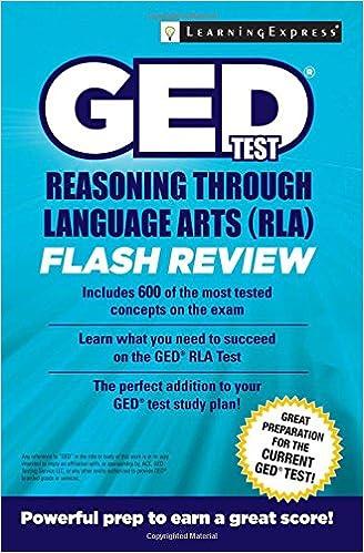 ged test reasoning through language arts flash review 1st edition llc learningexpress 1611030072,