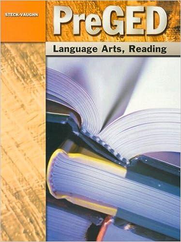 pre ged language arts reading 1st edition steck-vaughn 0739866974, 978-0739866979