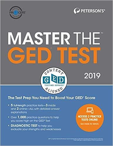 master the ged test the test prep you need to boost your ged score 2019 30th edition peterson's 0768942470,