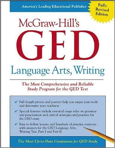 ged language arts writing the most comprehensive and reliable study program for the  ged test 1st edition